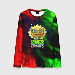Мужской лонгслив Plants vs zombies огненный градиент