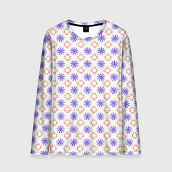 Лонгслив мужской Красивый узор цветочки, цвет: 3D-принт