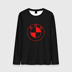 Мужской лонгслив BMW red logo