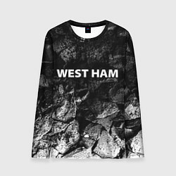 Лонгслив мужской West Ham black graphite, цвет: 3D-принт