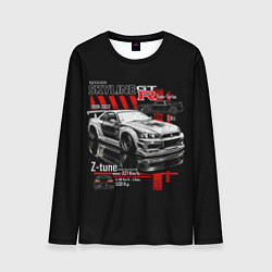 Лонгслив мужской Skyline gtr34, цвет: 3D-принт