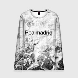 Лонгслив мужской Real Madrid white graphite, цвет: 3D-принт