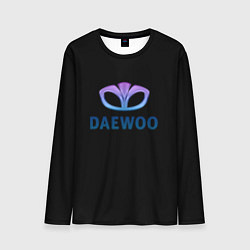 Лонгслив мужской Daewoo logo neon, цвет: 3D-принт