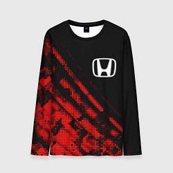 Лонгслив мужской Honda sport grunge, цвет: 3D-принт