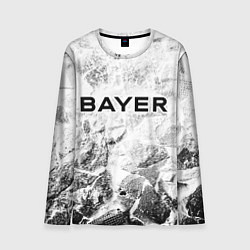 Лонгслив мужской Bayer 04 white graphite, цвет: 3D-принт