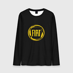 Мужской лонгслив FIAT logo yelow