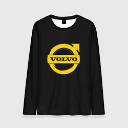 Лонгслив мужской Volvo yellow logo, цвет: 3D-принт