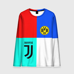 Лонгслив мужской Juventus x Borussia, цвет: 3D-принт
