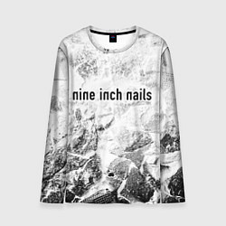 Лонгслив мужской Nine Inch Nails white graphite, цвет: 3D-принт