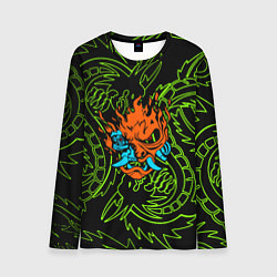 Мужской лонгслив Samurai dragon steel logo