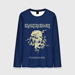 Лонгслив мужской Iron Maiden powerslave rock, цвет: 3D-принт