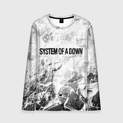 Лонгслив мужской System of a Down white graphite, цвет: 3D-принт