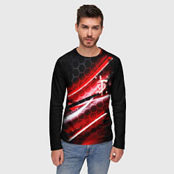 Лонгслив мужской Doom logo game, цвет: 3D-принт — фото 2