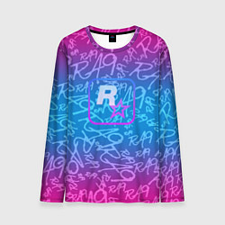 Мужской лонгслив Rock star neon