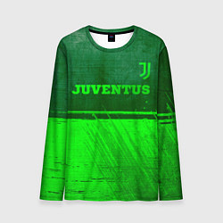 Лонгслив мужской Juventus - green gradient посередине, цвет: 3D-принт