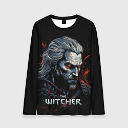 Лонгслив мужской The Witcher blood, цвет: 3D-принт