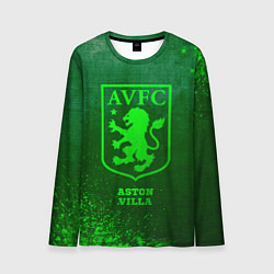 Лонгслив мужской Aston Villa - green gradient, цвет: 3D-принт