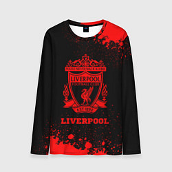 Лонгслив мужской Liverpool - red gradient, цвет: 3D-принт