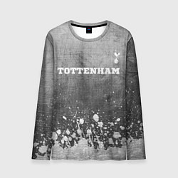 Лонгслив мужской Tottenham - grey gradient посередине, цвет: 3D-принт