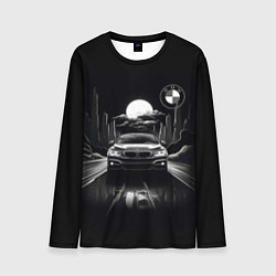 Лонгслив мужской BMW black and white, цвет: 3D-принт