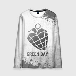 Лонгслив мужской Green Day - white gradient, цвет: 3D-принт