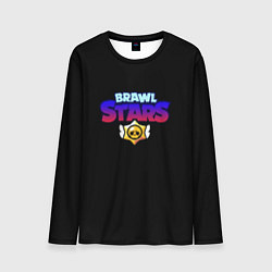 Мужской лонгслив Brawl stars neon logo