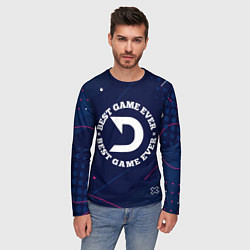 Лонгслив мужской Символ Deadlock и надпись best game ever, цвет: 3D-принт — фото 2
