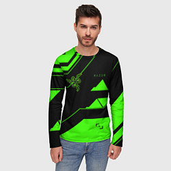 Лонгслив мужской Razer geometry game, цвет: 3D-принт — фото 2