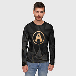 Лонгслив мужской Aerosmith golden poly, цвет: 3D-принт — фото 2