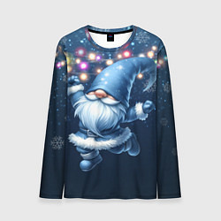 Мужской лонгслив Гном радуется