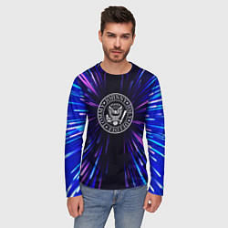 Лонгслив мужской Ramones neon energy, цвет: 3D-принт — фото 2
