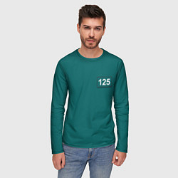 Лонгслив мужской Игрок 125 - Игра в кальмара, цвет: 3D-принт — фото 2