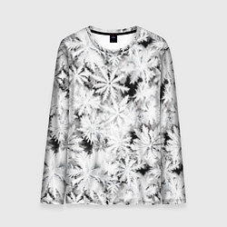 Лонгслив мужской Рождественский мороз на стекле, цвет: 3D-принт