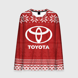 Лонгслив мужской Новогодний Toyota, цвет: 3D-принт