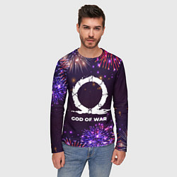 Лонгслив мужской Праздничный God of War, цвет: 3D-принт — фото 2