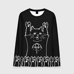 Лонгслив мужской Bring Me the Horizon: cat rock, цвет: 3D-принт