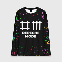 Лонгслив мужской Depeche Mode конфети, цвет: 3D-принт