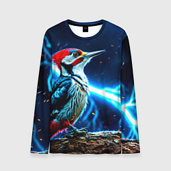 Мужской лонгслив Дятел в грозу