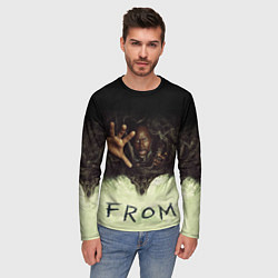 Лонгслив мужской Извне сериал ужастик, цвет: 3D-принт — фото 2