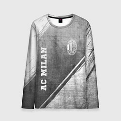 Лонгслив мужской AC Milan - grey gradient вертикально, цвет: 3D-принт