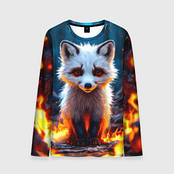 Мужской лонгслив Песец в огне