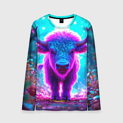 Мужской лонгслив Белый буйвол