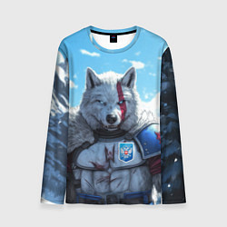 Мужской лонгслив Волк русский