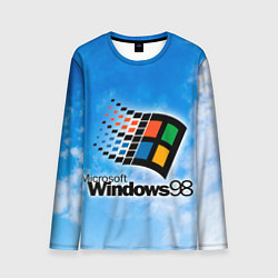 Лонгслив мужской Mindows 98 logo, цвет: 3D-принт