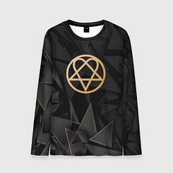 Лонгслив мужской HIM golden poly, цвет: 3D-принт