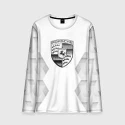 Лонгслив мужской Porsche white poly, цвет: 3D-принт