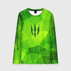 Лонгслив мужской The Witcher green poly, цвет: 3D-принт