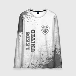 Лонгслив мужской Leeds United - white gradient вертикально, цвет: 3D-принт