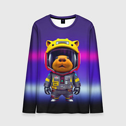 Мужской лонгслив Baby capybara - cyberpunk