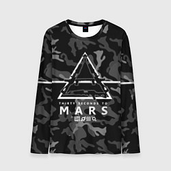 Лонгслив мужской 30 Seconds to Mars - poster, цвет: 3D-принт